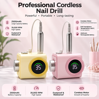 IBelieve Nouvelle Conception Professionnelle de Bureau 35000RPM Ponceuse à Ongles Électrique Puissante Personnalisée Rechargeable Vente en Gros