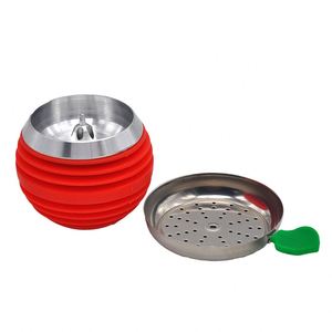 Accesorios para Fumar al por Mayor: Cuencos de Silicona y Acero Inoxidable 2 en 1 para Control de Calor - Accesorios Redondos para Cachimbas - Product Image 4