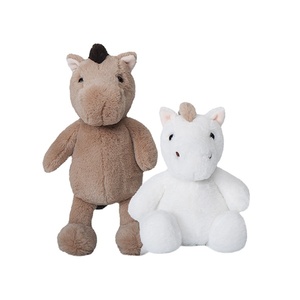 Juguete de rinoceronte <span class=keywords><strong>Ecko</strong></span> Unltd personalizable, peluche suave de algodón PP para decoración de edredón con su etiqueta de marca de diseño - Product Image 1