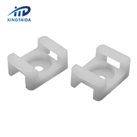 Clips de câble Organisateur de supports HC-1 M4 Noir Attache de câble Base Saddle Type Mount Wire Holder Cable Zip Mount