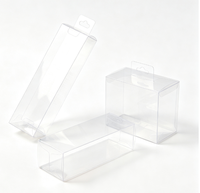 Boîte cadeau rectangulaire transparente en PET, emballage en plastique PVC pour artisanat, petits ornements, emballage cadeau