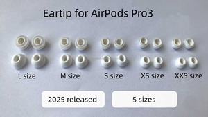 10 Embouts d'écouteurs de remplacement en silicone L M <span class=keywords><strong>S</strong></span> XS XXS pour AirPods Pro <span class=keywords><strong>3</strong></span>, accessoires pour embouts d'écouteurs Apple AirPods Pro3 - Product Image 6