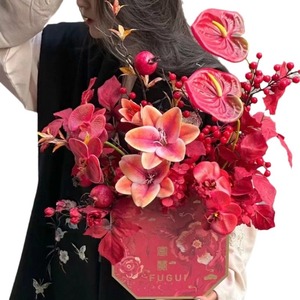 Arrangement de fleurs artificielles Jinxi, fleurs en soie réalistes, décoration de mariage et de maison, fabrication chinoise 00013 - Product Image 4