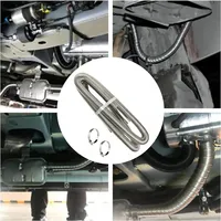 Tuyau d'échappement flexible en acier inoxydable pour chauffage au gaz diesel, pour voiture, 15cm, 60cm, 120cm, 200cm, 300cm