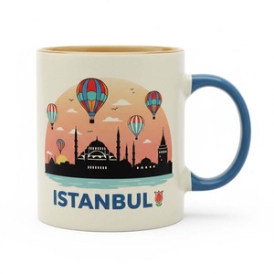 Mug de voyage en porcelaine personnalisé Extraworld - Design européen, compatible lave-vaisselle et micro-ondes, cadeau souvenir - Product Image 2