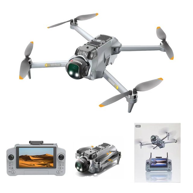 Foldable Dual Cam Drone, Obstacle Avoidance Aerial Plane
