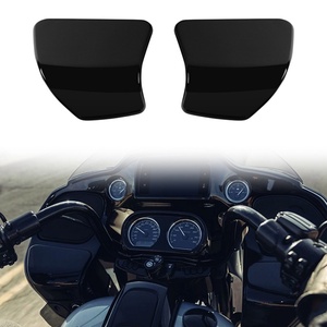 Grilles de protection pour haut-parleurs en maille noire brillante pour <span class=keywords><strong>moto</strong></span>, compatibles avec Harley Davidson Road Glide FLTRX 2015-2025 - Product Image 2