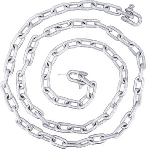 Cadena de Anclaje Galvanizada en Caliente DIN 766 BBB con Grillete de Bloqueo Antideslizante para Ancla de Barco - Product Image 1