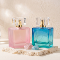 Flacon de parfum en verre de 100 ml, design élégant et moderne, personnalisable, rectangulaire, haut de gamme, Anding