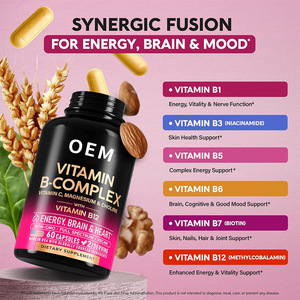 Suplemen Tubuh <span class=keywords><strong>Vitamin</strong></span> <span class=keywords><strong>B</strong></span> Kompleks OEM Softgel B1 B6 B12, Mendukung Energi, Kapsul <span class=keywords><strong>Vitamin</strong></span> <span class=keywords><strong>B</strong></span> Kompleks - Product Image 3