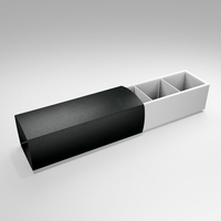 Boîte cadeau personnalisable à tiroir long avec inserts multi-grilles pour l'emballage et la présentation de marchandises de marques e-commerce et de détail