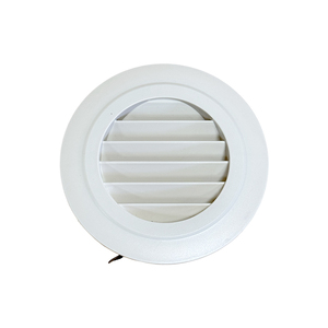 Griglia di Ventilazione a L in Plastica Bianca di Alta Qualità, Copertura Rotonda a Persiana per Sistemi di Ventilazione HVAC - Product Image 6
