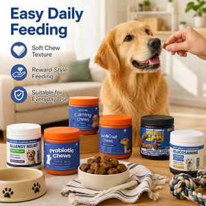 Suplementos Nutricionales Personalizados para <span class=keywords><strong>Perros</strong></span> y Gatos, Gránulos Blandos con Vitaminas, Aceite de Pescado, Fosfolípidos, Condroitina y Probióticos para la Salud de las Mascotas - Product Image 3