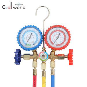 CT-536 <span class=keywords><strong>Brass</strong></span> Body <span class=keywords><strong>Manifold</strong></span> <span class=keywords><strong>Gauge</strong></span> Set para R134 R22 R12 R404A - Product Image 4