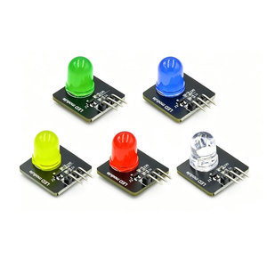 Sensor de luz LED luminoso de 10mm, 5 uds., CC 3,3 V-5V, indicador luminoso, módulo emisor de luz para control de microcontrolador Arduino - Product Image 1
