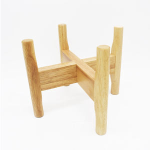 Custom premium per interni resistenti alle intemperie porta piante <span class=keywords><strong>da</strong></span> <span class=keywords><strong>esterno</strong></span> con supporto regolabile moderno vaso di fiori alto con supporto in legno - Product Image 1