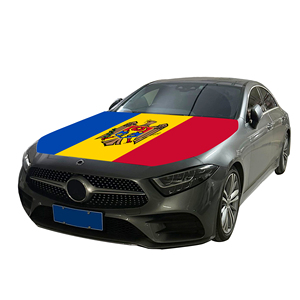 Moldova nazionale cofano motore <span class=keywords><strong>bandiera</strong></span> 120x150cm 4-stampa di trasferimento di calore tessuto elastico personalizzato in fabbrica diretta - Product Image 2