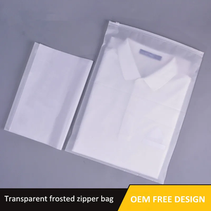 Frosted Durable Zipper Bags Clothing Custom Printed Travel Storage Bags Wholesale Reusable BOPA/CPP <b>Garment</b> Pouches Factory - Product Image 5