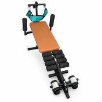 Machine de stretching électrique pour tout le corps avec lit de traction cervicale et lombaire, harnais pour le cou et rouleaux pour les jambes, équipement de fitness à domicile