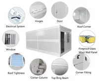 Casa Container a Installazione Rapida 20ft, Prefabbricata, Mobile, Pieghevole, per Dormitorio e Ufficio in Cantiere