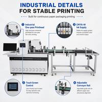 Machine d'impression numérique à jet d'encre haute vitesse pour cartons à œufs en pâte, imprimante UV couleur pour logo personnalisé sur barquettes à œufs
