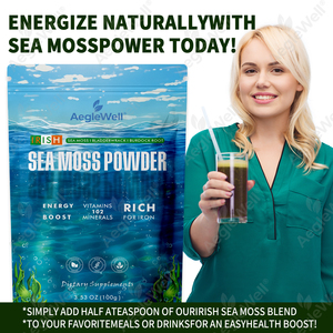 Aegelwell Veganistisch Iers Zeemospoederpoeder 3.53 Oz Met Blaaswrack Kliswortelextract Voor Energieondersteuning - Product Image 5
