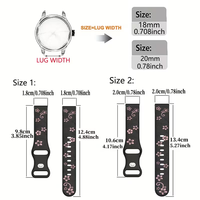 18mm/20mm siliconen sport horlogebandje, voor Samsung Galaxy Watch FE/7/6/5/4/3 verstelbare vervangende horlogeband accessoires.