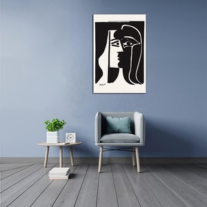 Nouveauté, <span class=keywords><strong>prix</strong></span> de gros personnalisé, impression sur toile Kiss Pablo <span class=keywords><strong>Picasso</strong></span> Art Deco, affiche murale, décoration de salon, sans cadre - Product Image 3