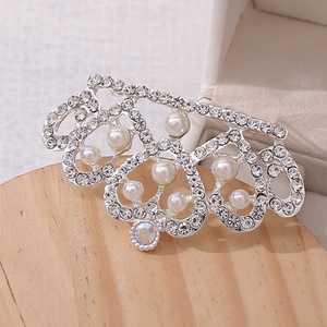 Mode enfants couronne <span class=keywords><strong>peigne</strong></span> à cheveux enfants diamant incrusté <span class=keywords><strong>peigne</strong></span> anniversaire <span class=keywords><strong>chignon</strong></span> cheveux cerceau diamant - Product Image 3