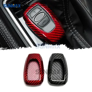 ฝาครอบกุญแจรถ Key Fob กรณีเชลล์อุปกรณ์ตกแต่งภายในรถยนต์คาร์บอนไฟเบอร์สําหรับ Subaru WRX VB BRZ STI Forester XV Impreza Crosstrek