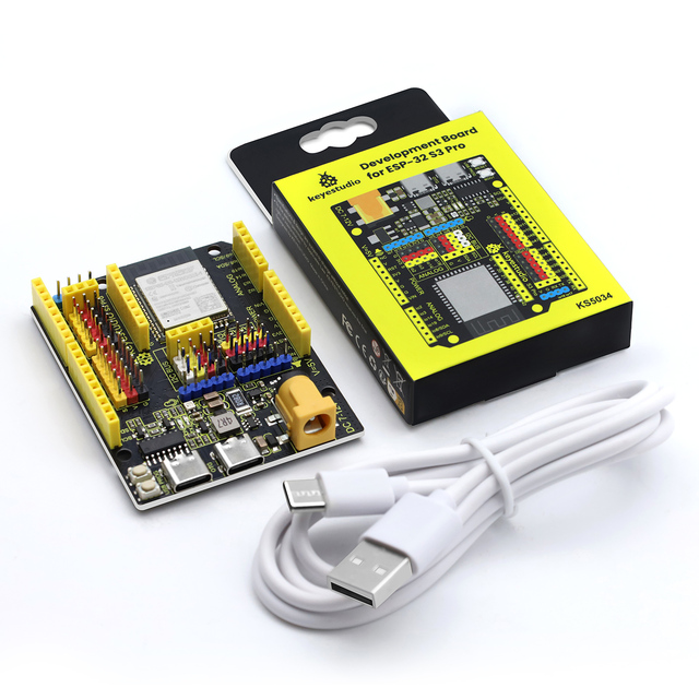 Keyestudio AI ESP32 S3 Pro Development Board Dual-core AloT All-rounder Al Smartie Chat Development Board for ESP32