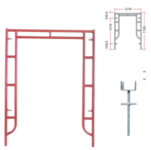 Andamios Industriales de Acero de Alta Resistencia, Material <span class=keywords><strong>para</strong></span> Fachadas, Torre Móvil, Juego de Andamios con Escaleras - Product Image 5