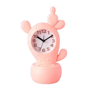 Reloj de plástico con forma de Cactus 3D, juguete de mano, barato, promoción, nuevo diseño