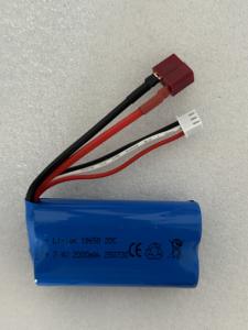 고속 <span class=keywords><strong>18650</strong></span> 2S <span class=keywords><strong>7.4V</strong></span> <span class=keywords><strong>1500mAh</strong></span> 2000mAh 15C 20C 리튬 이온 배터리 팩 T 딘 및 RC 원격 자동차 드론 용 3 핀 JST 플러그 - Product Image 6