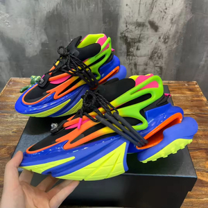 Chaussures de basket-ball pour hommes de haute qualité, tendance de la mode Balmainer, en maille, à lacets, légères, respirantes, absorbant les chocs, semelle épaisse - Product Image 5