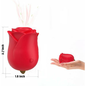 Juguete Sexual Vibrador en Forma de Rosa, Vibrador de Lengua, Estimulador de Clítoris, Masajeador de Pezones para Masturbación Femenina - Product Image 6