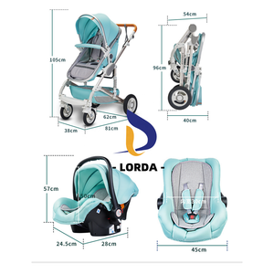 2026 Modern Lightweight Foldable 3-in-1 Baby Stroller with Car Seat and Travel <strong>Pram</strong> <strong>Set</strong> - Product Image 5