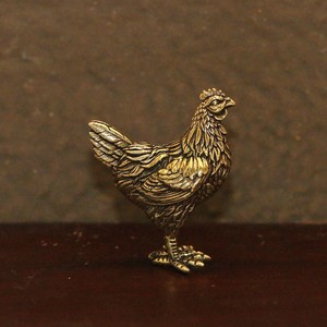 Figura de <span class=keywords><strong>gallo</strong></span> de latón elegante, decoración dorada intrincada para el hogar, decoraciones de Halloween, 1 ud. - Product Image 4
