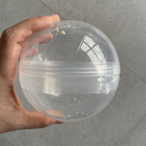 Toptan şeffaf boş sürpriz yumurta otomatı oyuncaklar yuvarlak top 28mm 32mm 35mm 38mm 45mm 50mm 60mm şeffaf plastik kapsüller küçük - Product Image 5