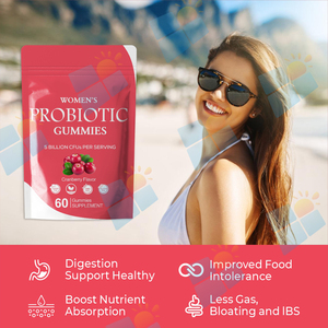 SUNI OEM ODM Gommes probiotiques pour femmes Vente en gros Gommes probiotiques pour femmes aux canneberges sans sucre Marque privée - Product Image 5