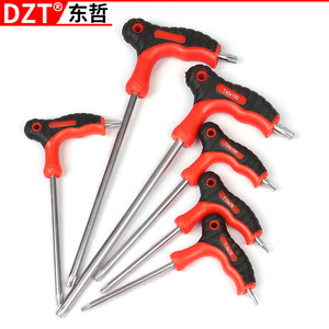 Juego de llaves hexagonales Dzt T10x75 T15x75 T20x100 T25x100 T30x150 T40x150, herramienta de acero métrica para reparaciones de bricolaje - Product Image 1