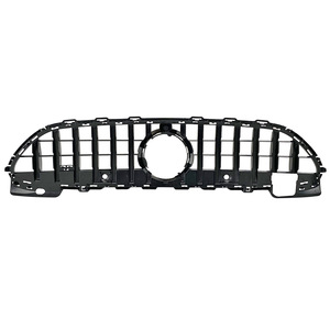 กระจังหน้า Mercedes-Benz C-Class W206 สีดำ ทำจากพลาสติก ABS แบบแท่งแนวตั้ง สำหรับกันชนหน้า - Product Image 3