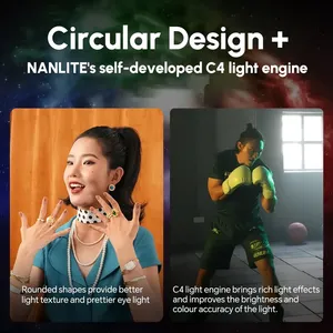 สำหรับ60C 30C ขนาดเล็กนาโนไลท์พลาสติกสีเต็มจอ2700K-7500K แผงควบคุมสตูดิโอถ่ายภาพกลางแจ้งถ่ายสด - Product Image 5