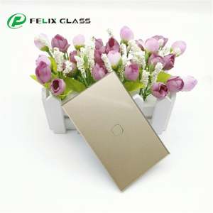 Luxury Gold Industrial Solar Tempered Glass Panels Touch Smart <b>Switch</b> Silk Screen Printing High Light Transmittance IP67 Rated - Product Image 5