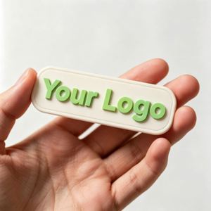 OEM ODM Silicone Clothing Labels, Smooth Edges No Bubble Drop Glue <b>Tags</b> for Wholesale Silicone <b>Tags</b> - Product Image 3