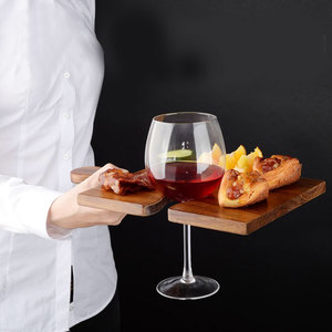 Ensemble de 4 grandes planches à découper en <span class=keywords><strong>bois</strong></span> d'acacia de haute qualité personnalisées, avec poignées de puzzle, planches à découper - Product Image 4