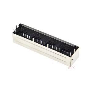 ขั้วต่อ RJ45 1x4 1*4 แบบตัวเมีย สำหรับเครือข่ายอีเธอร์เน็ต พร้อมไฟ  มุมฉาก <span class=keywords><strong>56</strong></span> 8P8C - Product Image 3