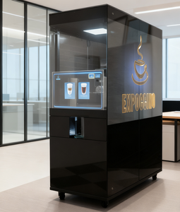 Distributeur automatique LedBow avec SDK compatible, paiements par QR Code/NFC/Carte de crédit/Monnaie, désinfection UV, capacité de 20 à 150 pièces - Product Image 1