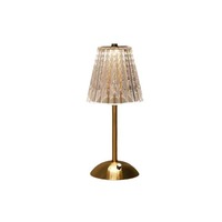 Transfrontalier pour Amazon cuivre or naturel nordique créatif rétro lampe de Table sans fil moderne chevet atmosphère lampe or