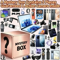 Caméra d'action garantie incluse dans la boîte mystère surprise en gros – 5 articles électroniques aléatoires : console de jeu, bague connectée, écouteurs, cadeau